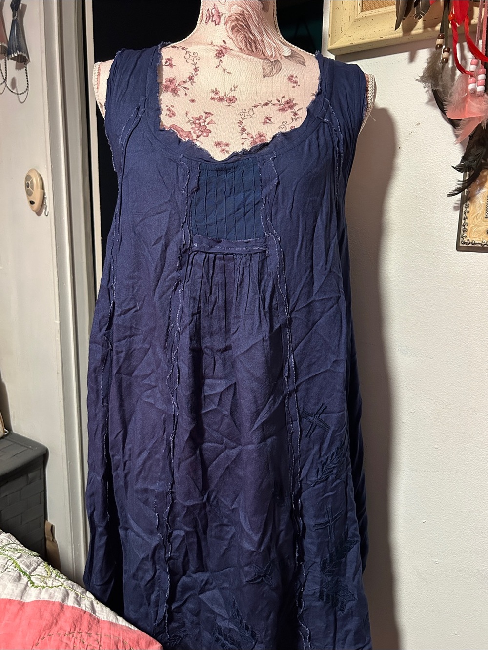 Women’s Navy Blue Sleeveless Dress